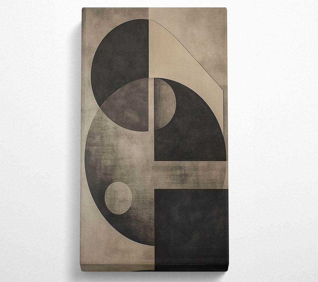  A Canvas Print of Grey Geometric Abstract Canvas Print