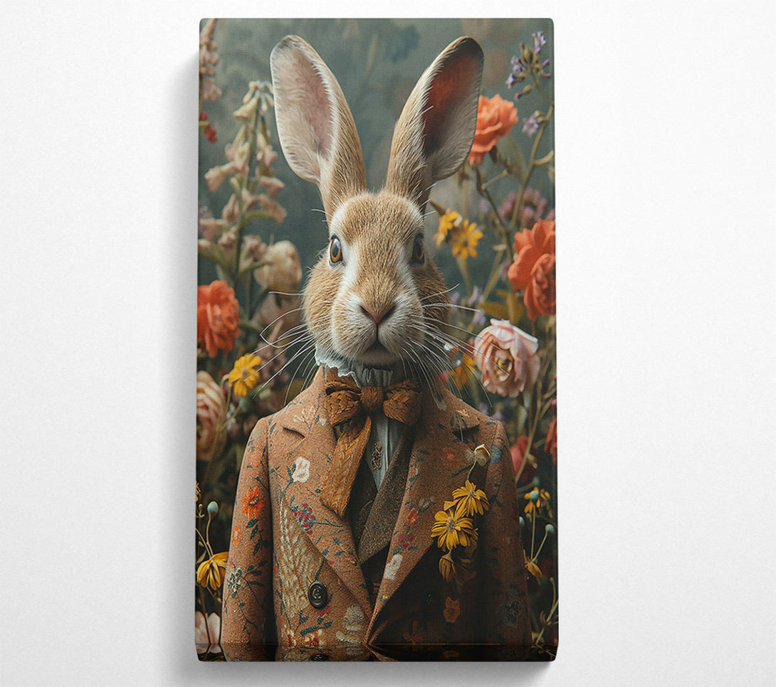  A Canvas Print of Brown Bunny'S Bloom Canvas Art
