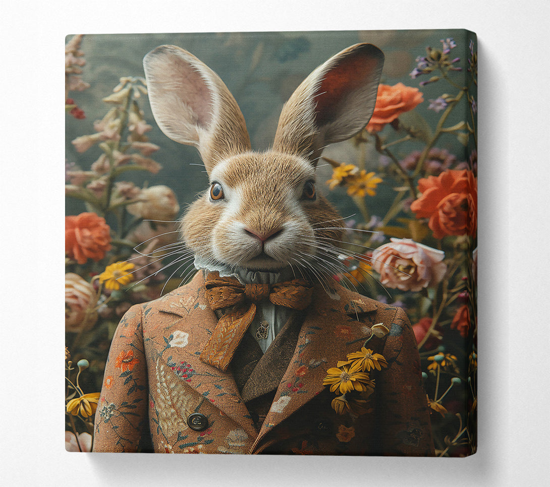  A Canvas Print of Brown Bunny'S Bloom Canvas Art