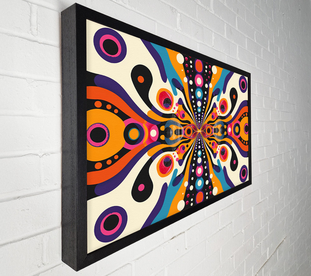  A Canvas Print of Orange Dotted Dreamscape Canvas Art