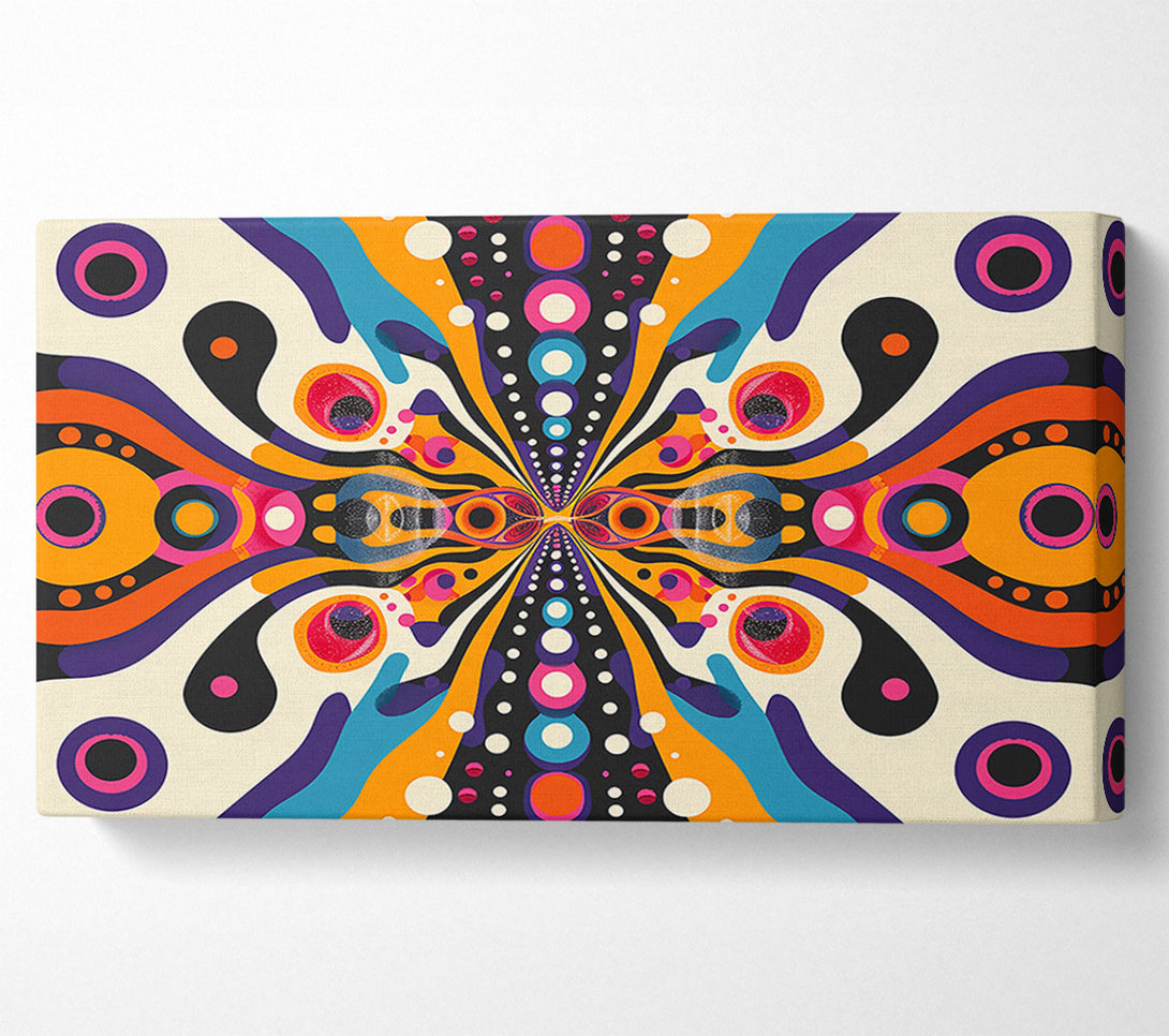  A Canvas Print of Orange Dotted Dreamscape Canvas Art