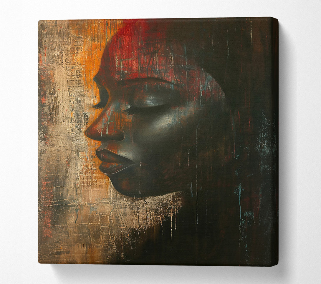  A Canvas Print of Crimson Soul'S Embrace Canvas Wall Art