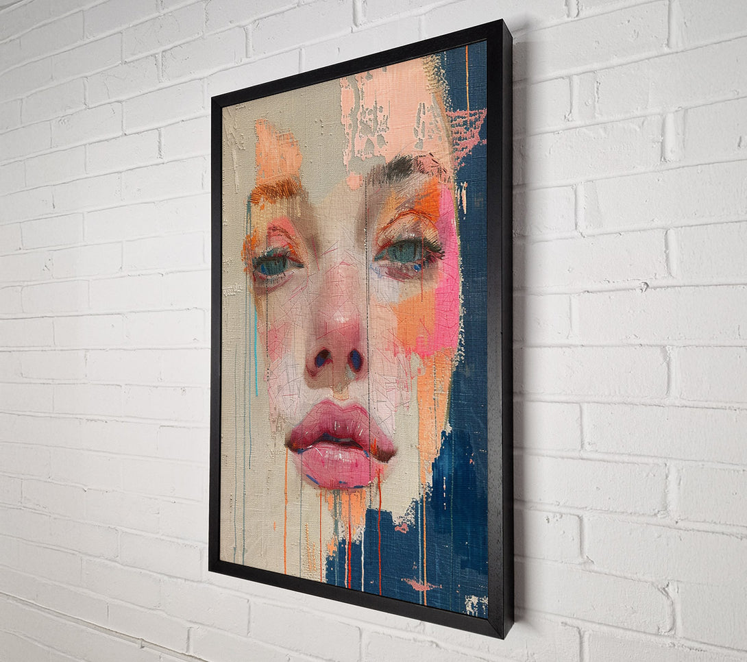  A Canvas Print of Pink Hues Of Abstraction Canvas Print