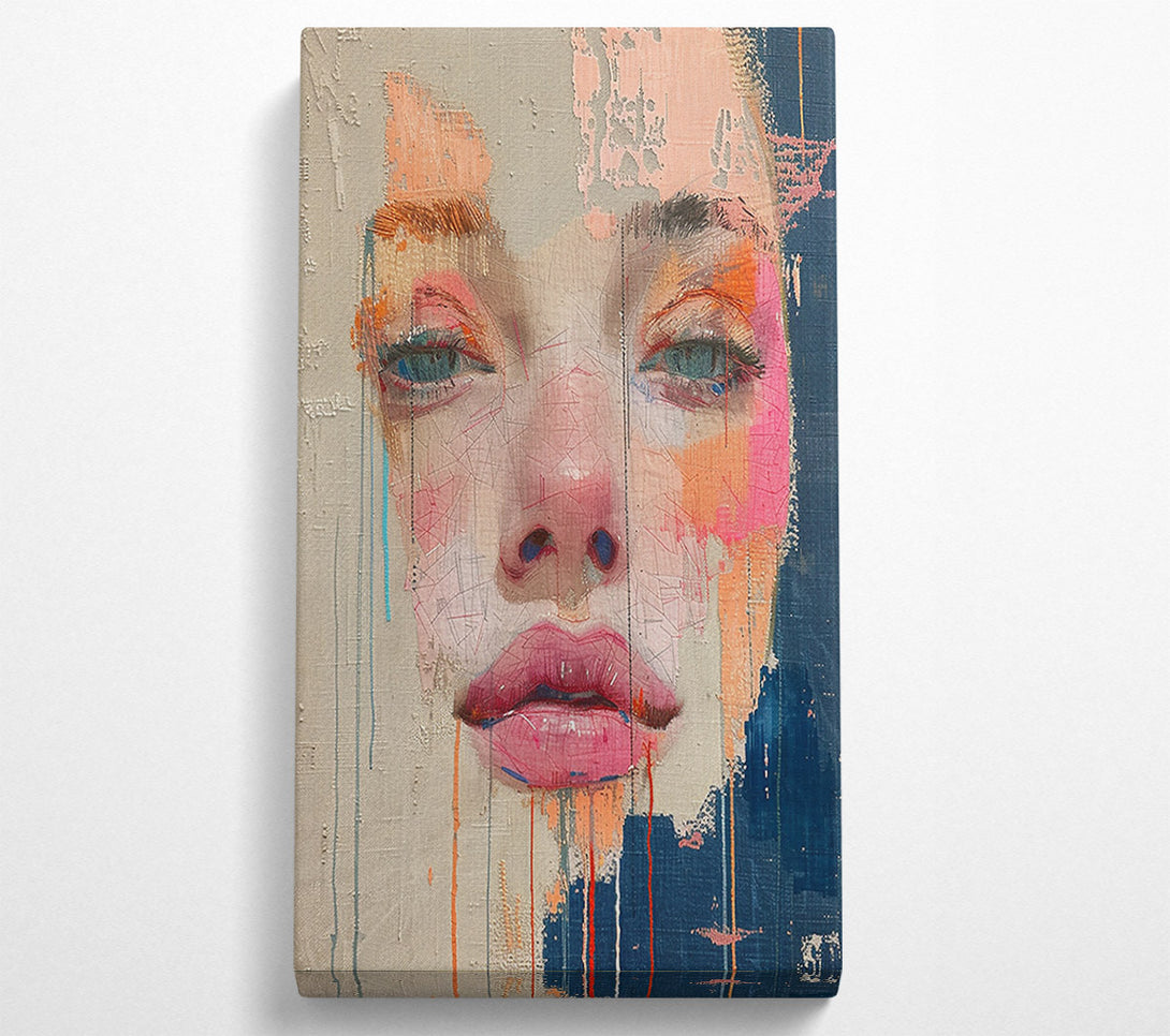  A Canvas Print of Pink Hues Of Abstraction Canvas Print