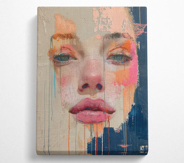  A Canvas Print of Pink Hues Of Abstraction Canvas Print