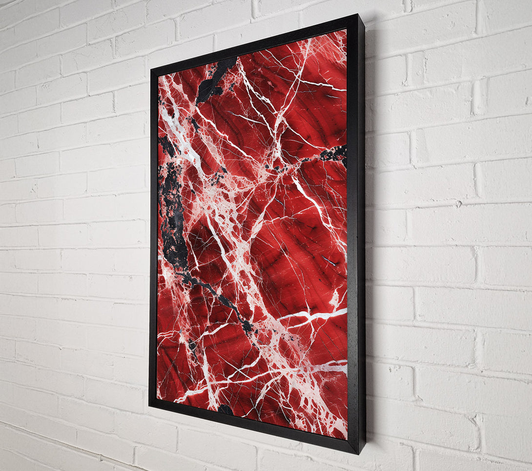  A Canvas Print of Crimson Vein Embrace Canvas Wall Art