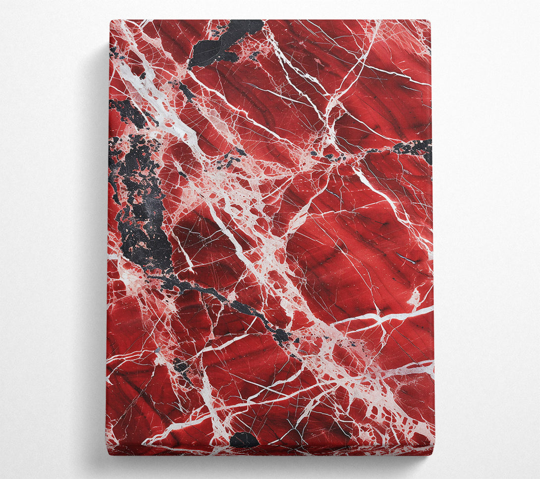  A Canvas Print of Crimson Vein Embrace Canvas Wall Art