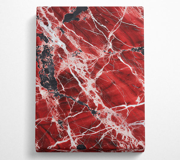  A Canvas Print of Crimson Vein Embrace Canvas Wall Art