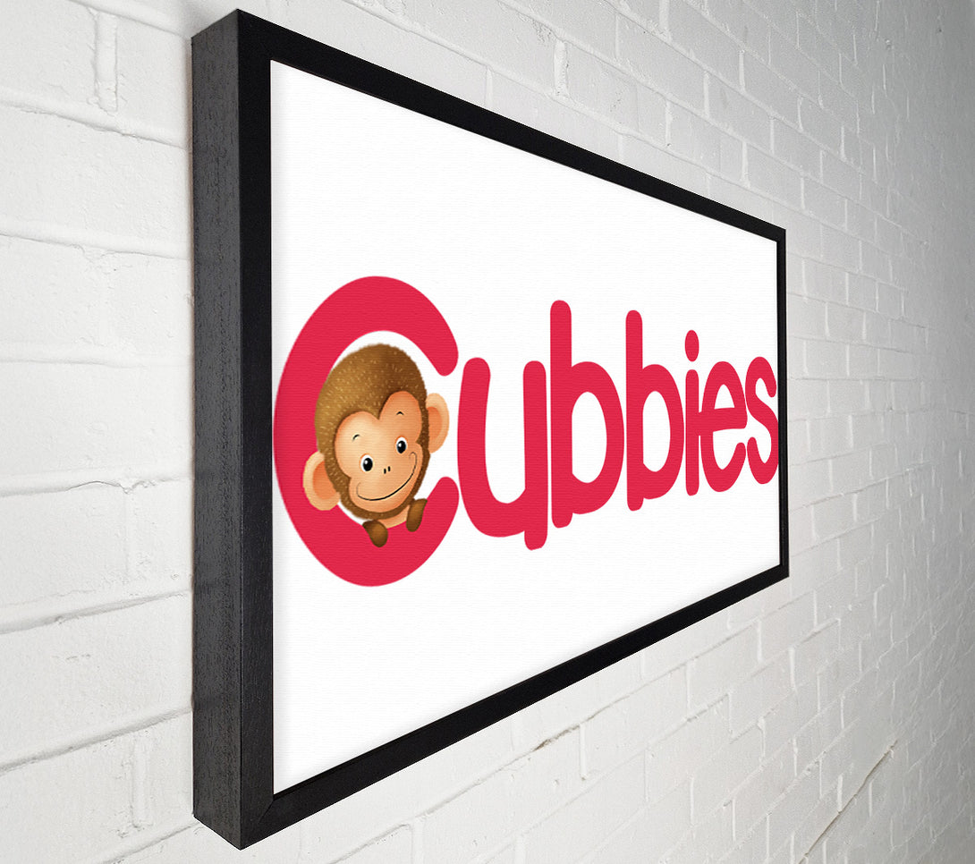  A Canvas Print of Crimson Cubbies Peek Canvas Art
