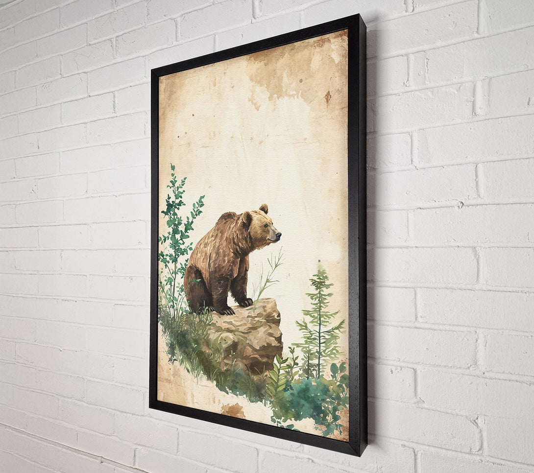  A Canvas Print of Brown Bear'S Lookout Canvas Print