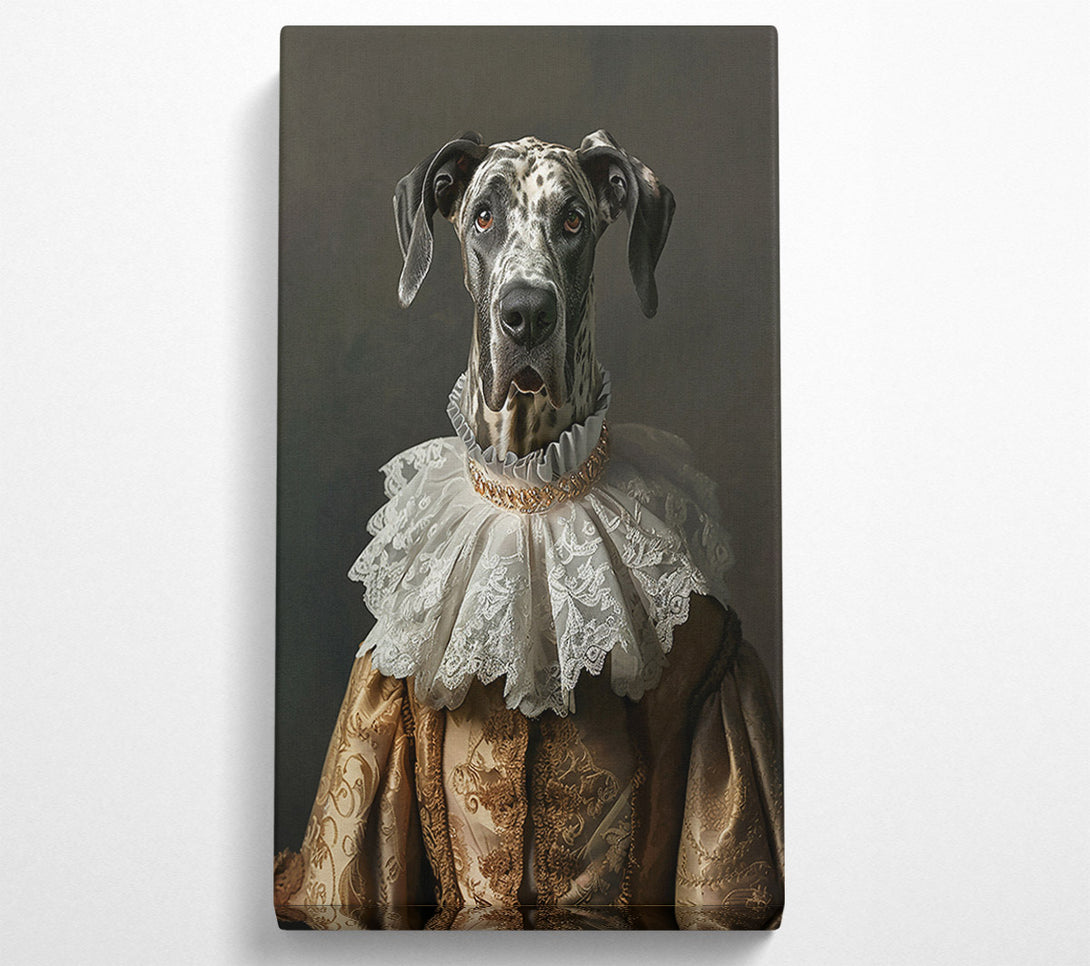  A Canvas Print of Golden Ruffled Regality Canvas Wall Art