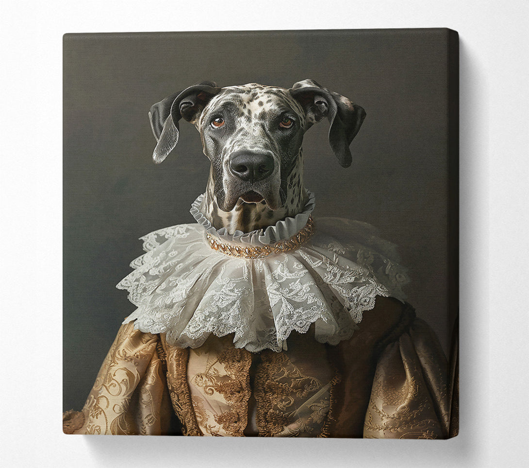  A Canvas Print of Golden Ruffled Regality Canvas Wall Art