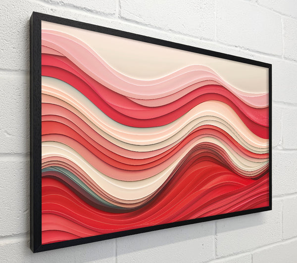 Crimson Wavy Layers