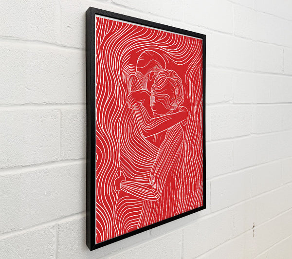 Crimson Lines Embrace