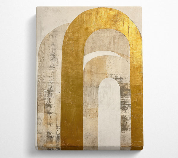  A Canvas Print of Golden Arches And Walls Canvas Print