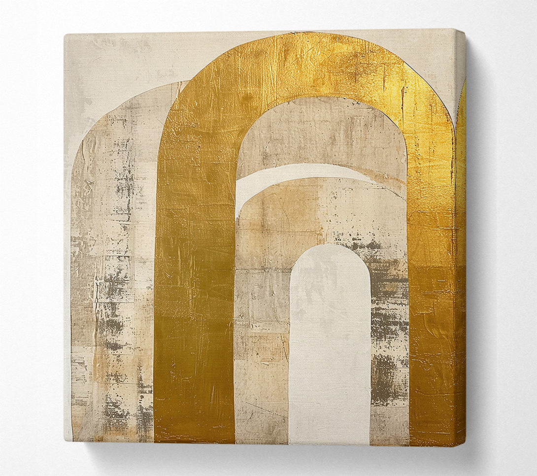  A Canvas Print of Golden Arches Passageway Canvas Print