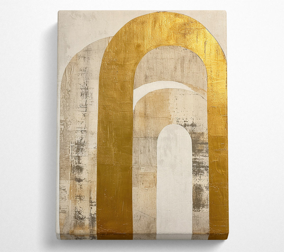  A Canvas Print of Golden Arches Passageway Canvas Print