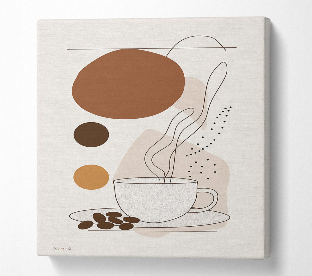  A Canvas Print of Brown Coffee Dream Canvas Wall Art
