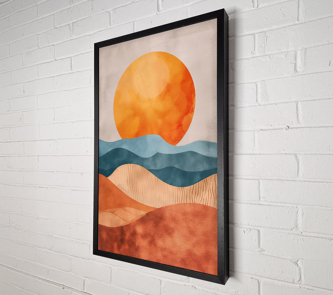  A Canvas Print of Sunrise Over Terracotta Hills Canvas Art