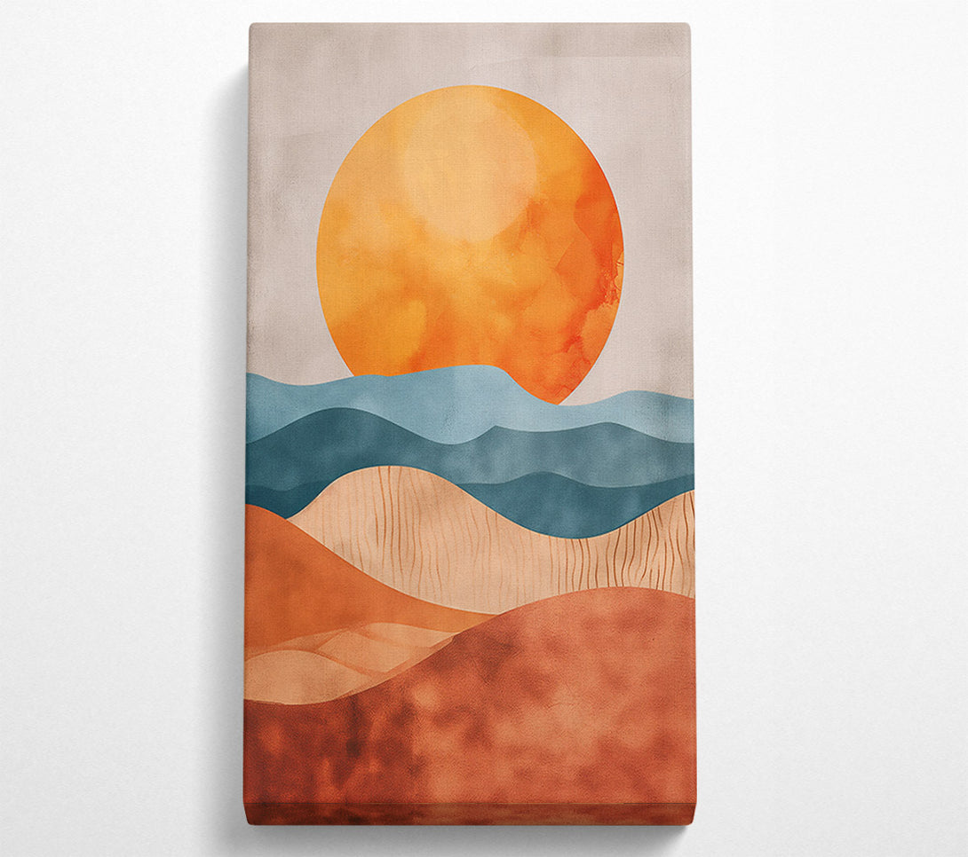  A Canvas Print of Sunrise Over Terracotta Hills Canvas Art