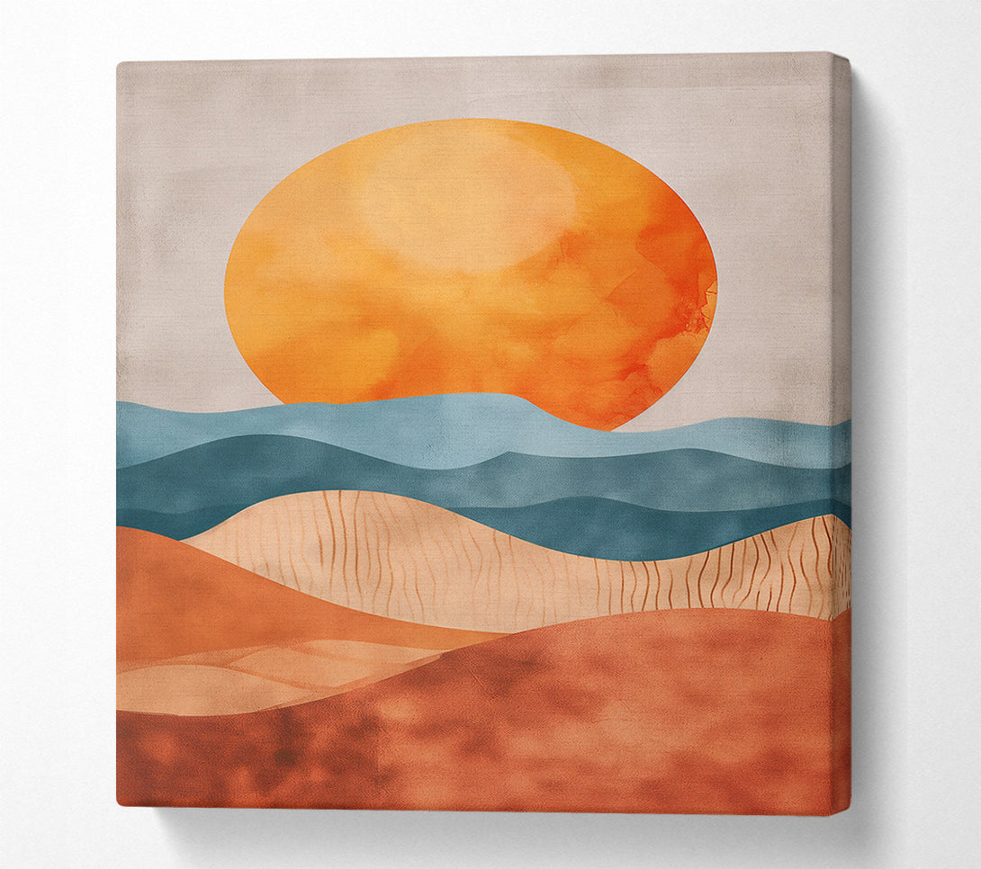  A Canvas Print of Sunrise Over Terracotta Hills Canvas Art