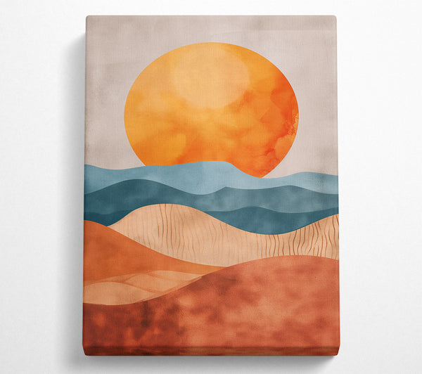  A Canvas Print of Sunrise Over Terracotta Hills Canvas Art