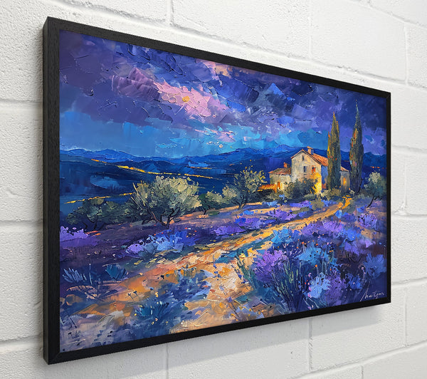 Blue Dusk Over Lavender