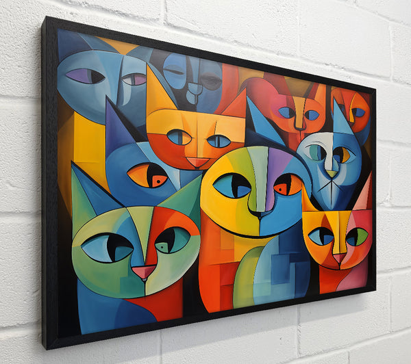 Yellow Feline Friends
