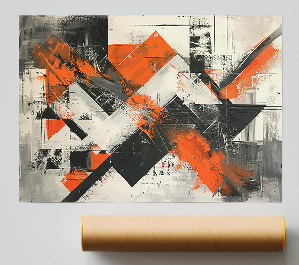 Orange Geometric Chaos