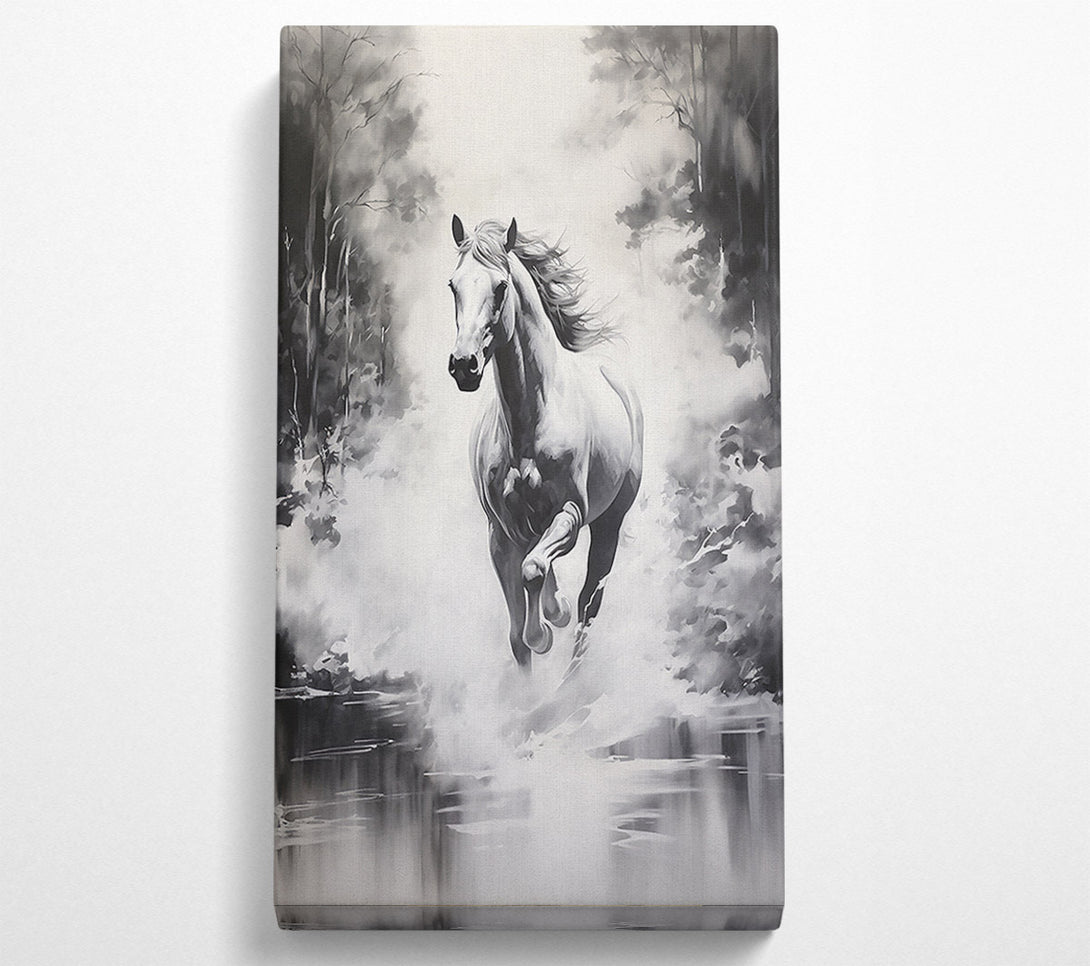 A Canvas Print of White Spirit'S Run Canvas Art