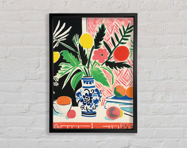 Vase On Counter Top Still Life Framed Print
