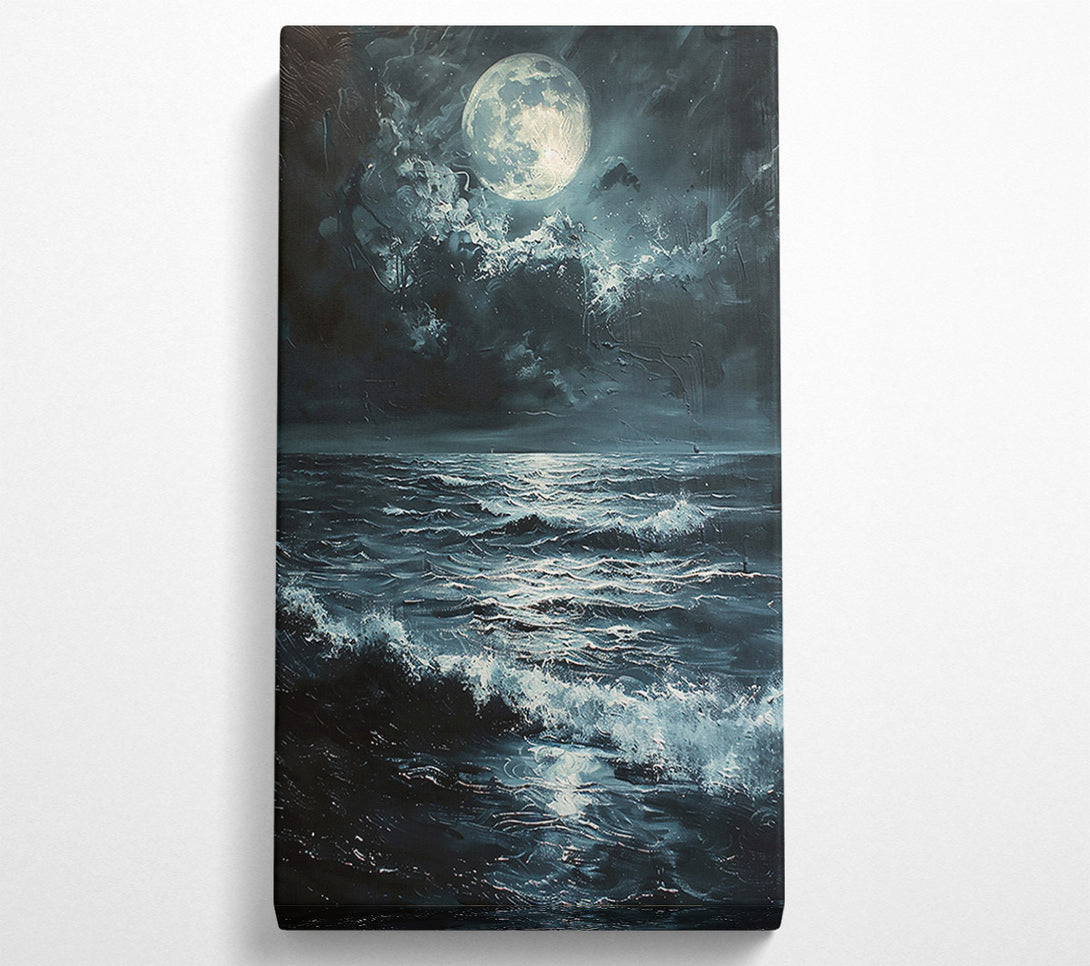  A Canvas Print of Midnight Blue Sea Canvas Wall Art