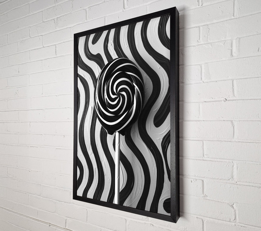  A Canvas Print of Black Swirling Delight Canvas Art
