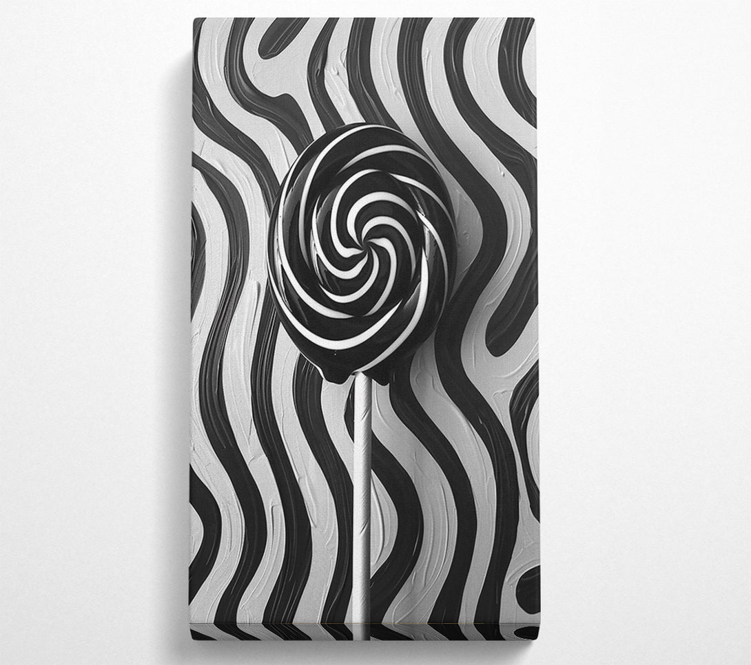  A Canvas Print of Black Swirling Delight Canvas Art