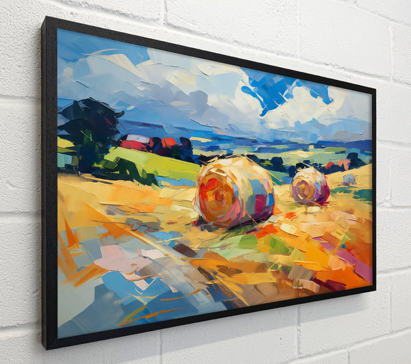 Golden Hay Bales