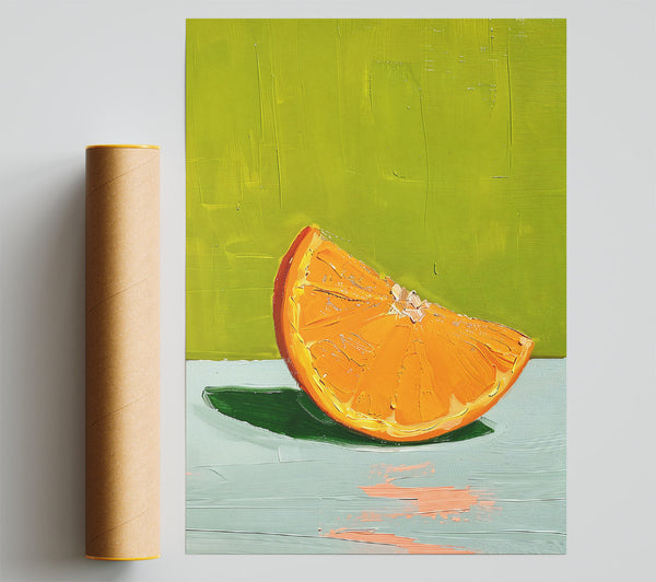 Green Slice Of Orange