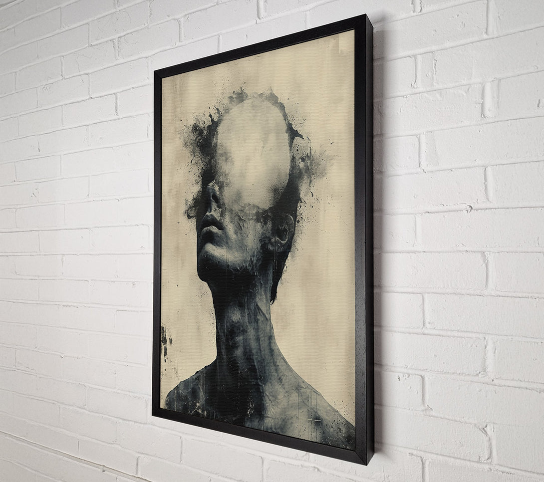  A Canvas Print of Black And Grey Remnants Canvas Print