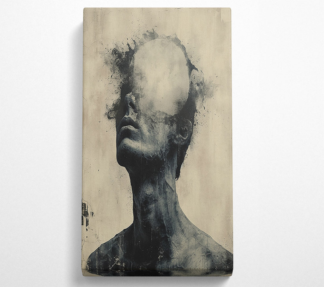  A Canvas Print of Black And Grey Remnants Canvas Print