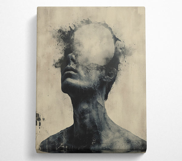  A Canvas Print of Black And Grey Remnants Canvas Print