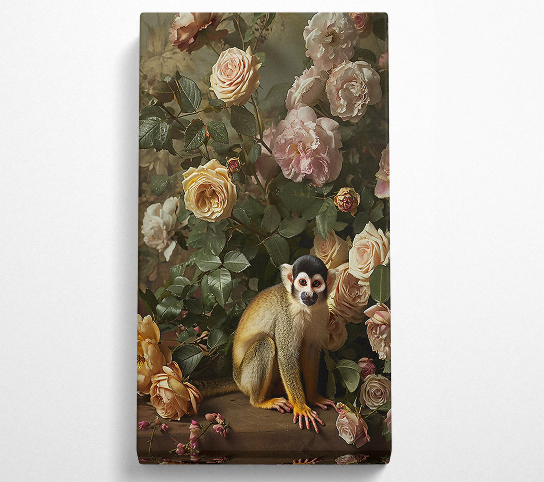  A Canvas Print of Blush Monkey Roses Canvas Wall Art