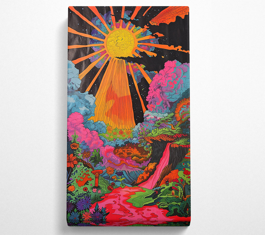  A Canvas Print of Pink Sunlit Dreamscape Canvas Print