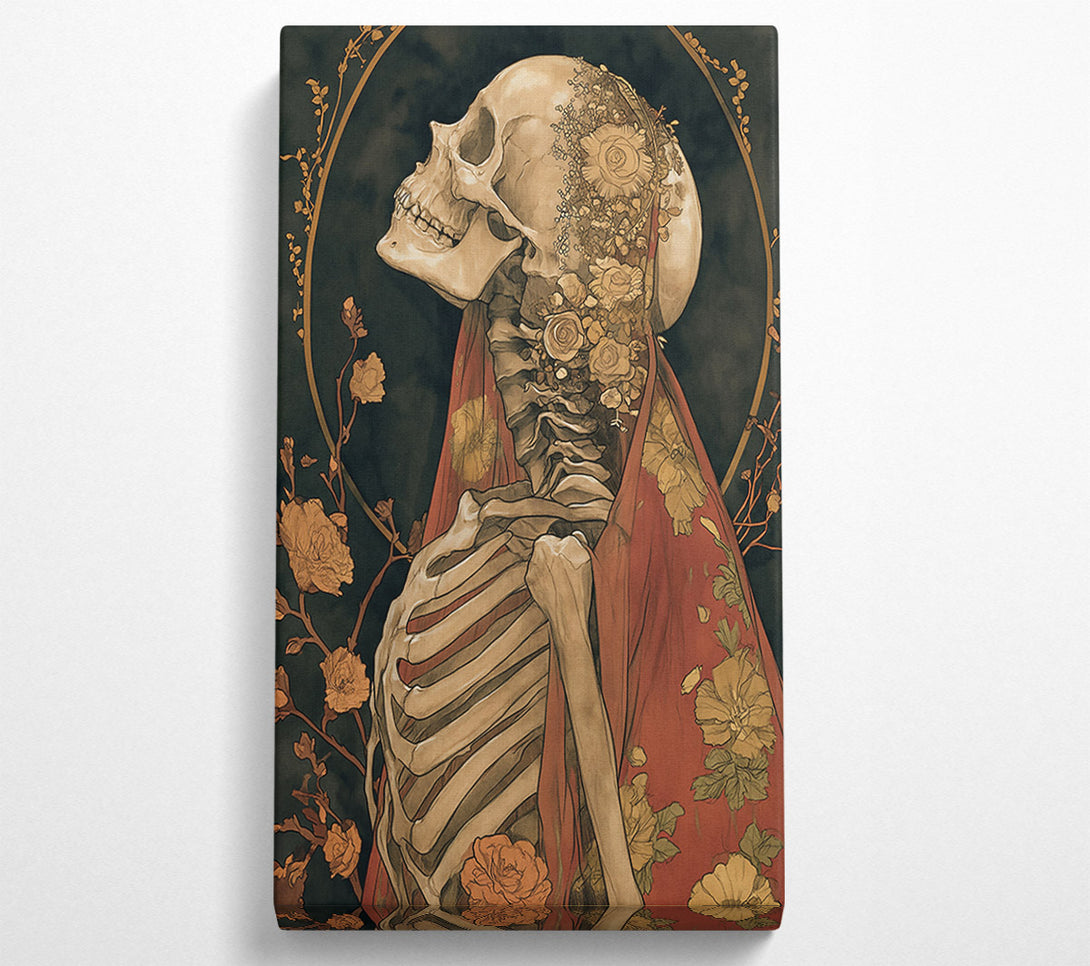 A Canvas Print of Crimson Bones Embrace Canvas Print