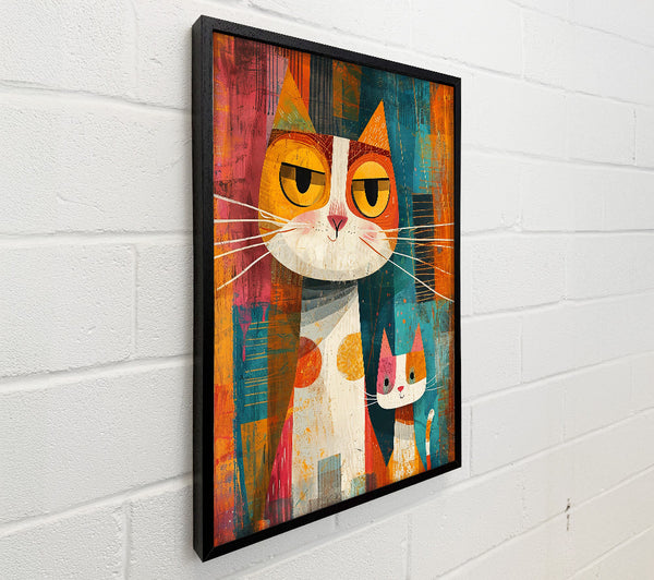 Orange Cat And Kitten