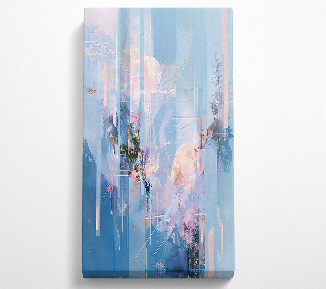  A Canvas Print of Pale Blue Abstractions Canvas Wall Art