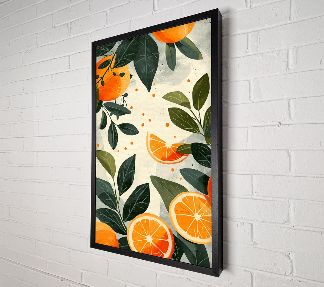 A Canvas Print of Citrus Burst Orange Canvas Wall Art