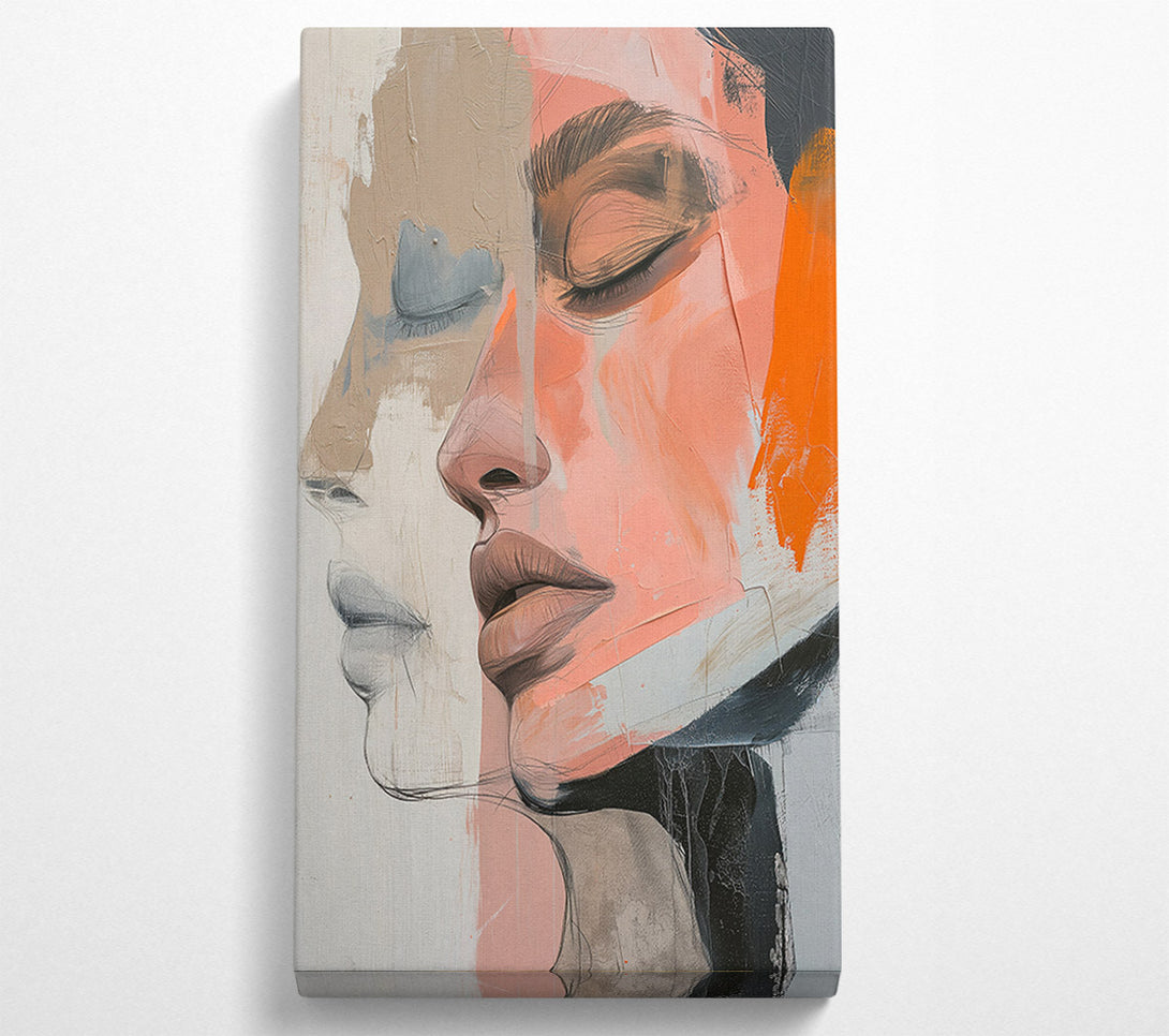  A Canvas Print of Peach Skin Dreams Canvas Art