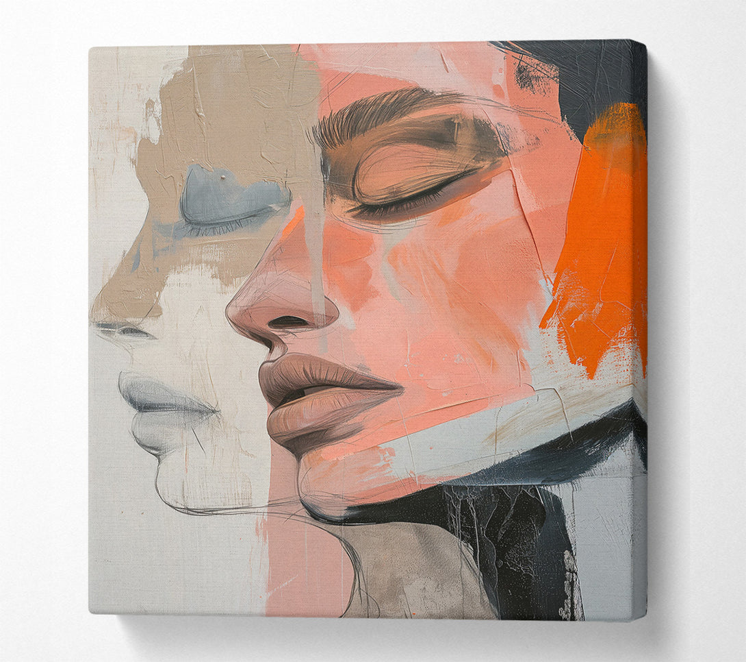 A Canvas Print of Peach Skin Dreams Canvas Art