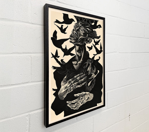 Black Embrace Of Birds