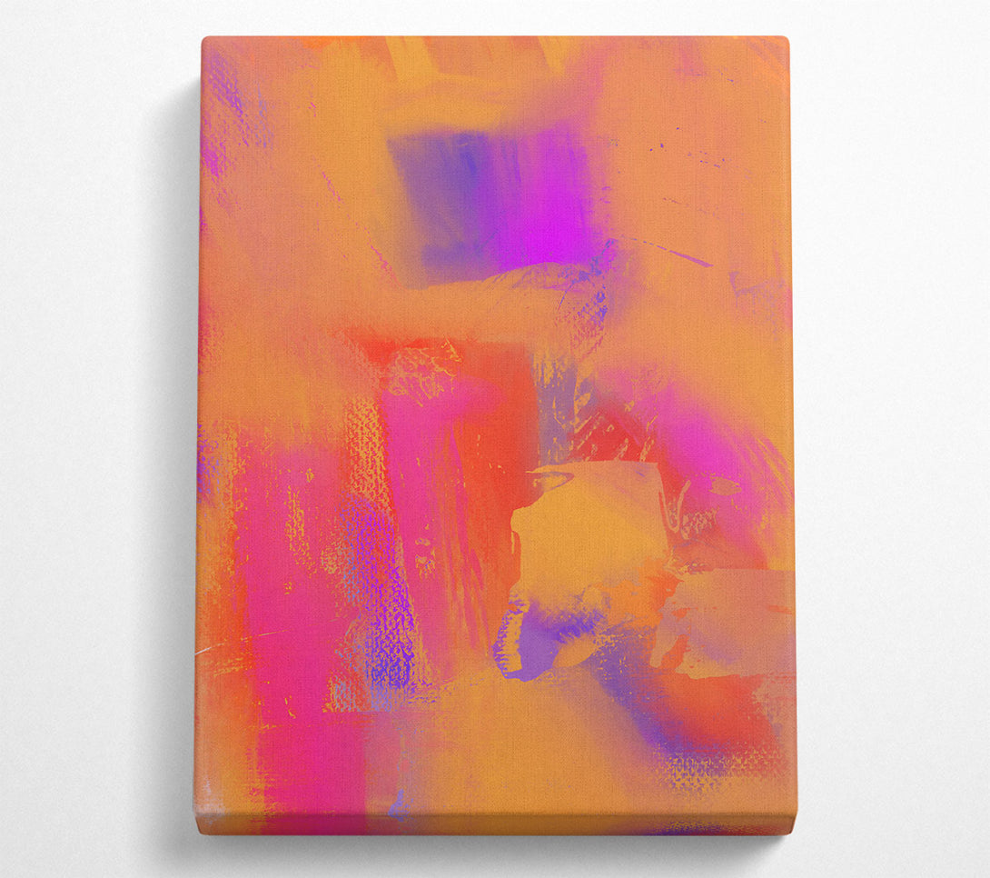  A Canvas Print of Orange Abstract Dreamscape Canvas Art
