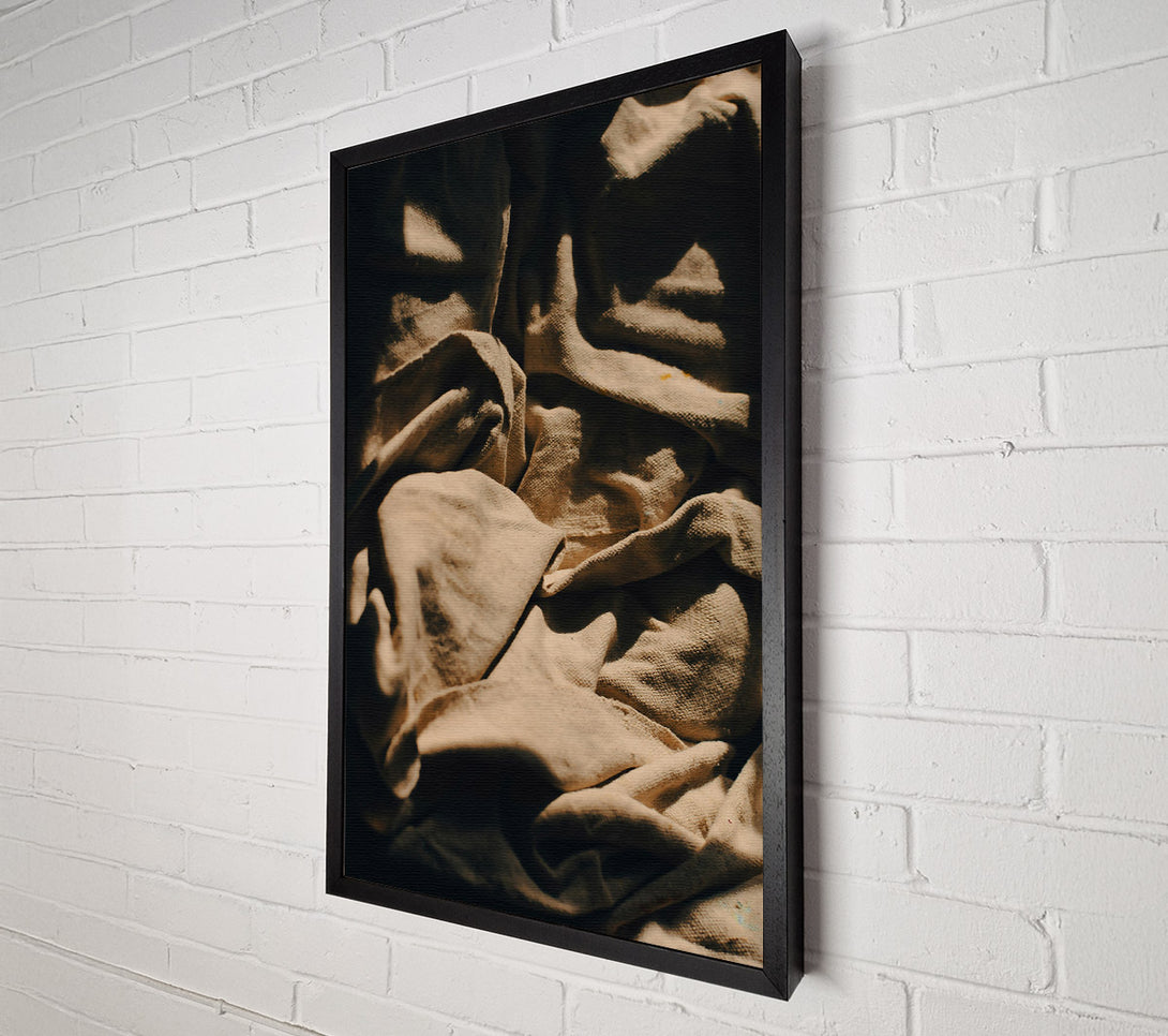  A Canvas Print of Creamy Canvas Wrinkles Canvas Print